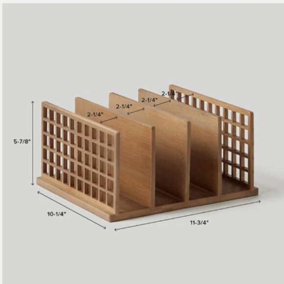 MARIE KONDO CONTAINER STORE BAMBOO ORGANIZER SHOJI BAMBOO COLATOR - Picture 5 of 6